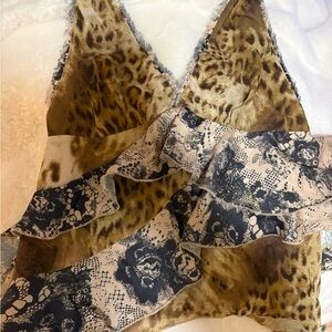 Ecote Brown Leopard Print Top